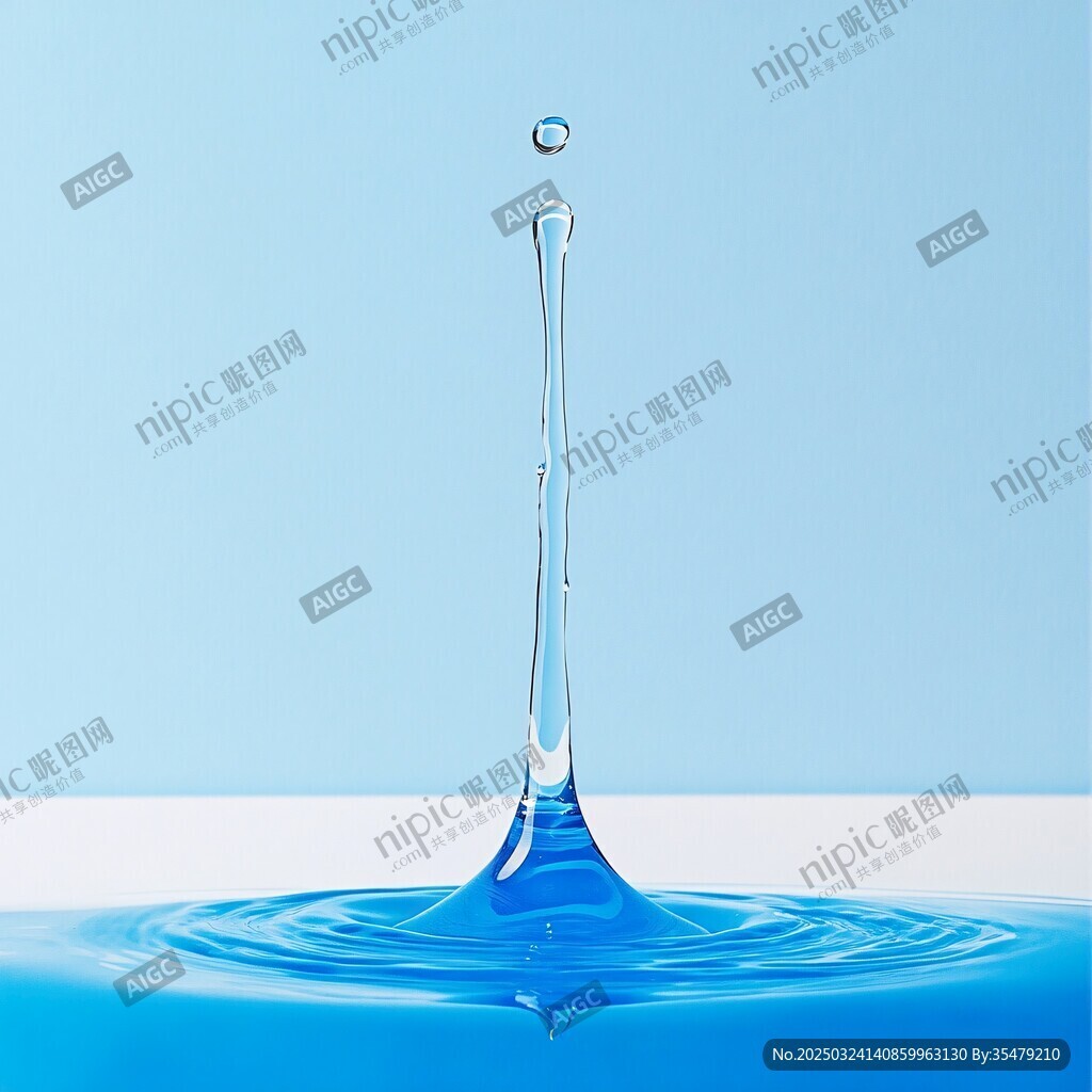 水滴墜落瞬間的靈動(dòng)之美