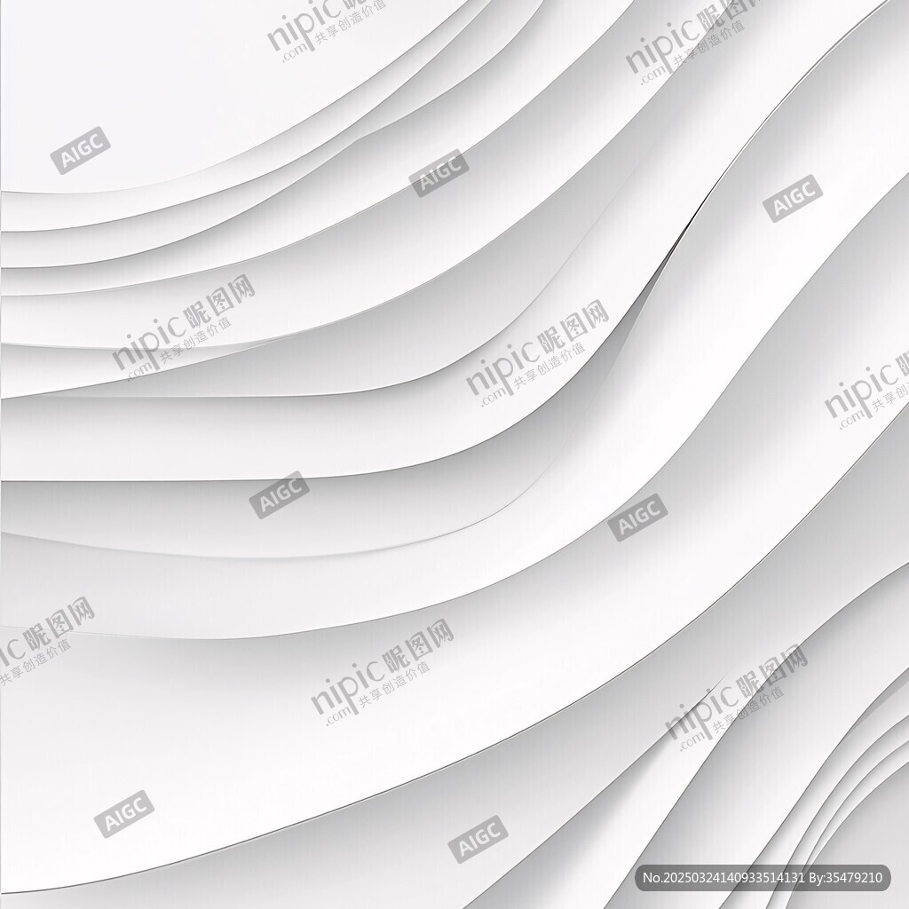 白色波浪紋理抽象背景圖