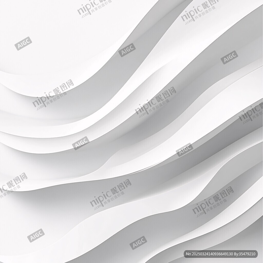 白色波浪紋理抽象背景圖