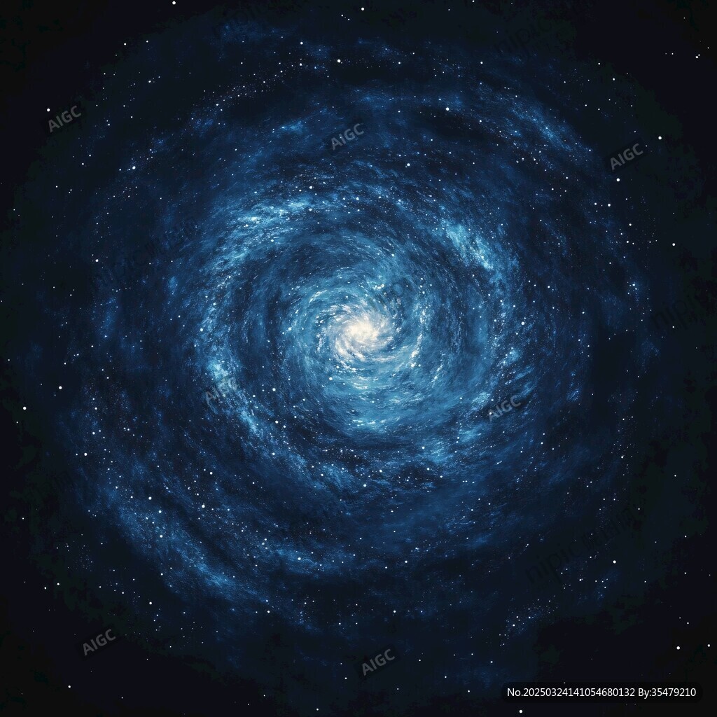 夢(mèng)幻藍(lán)色漩渦星系