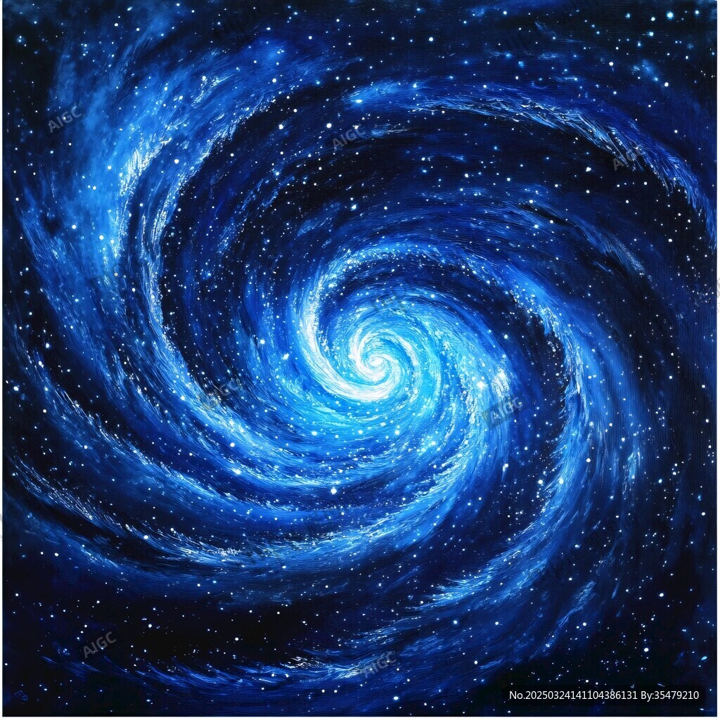 夢幻藍色星系旋渦