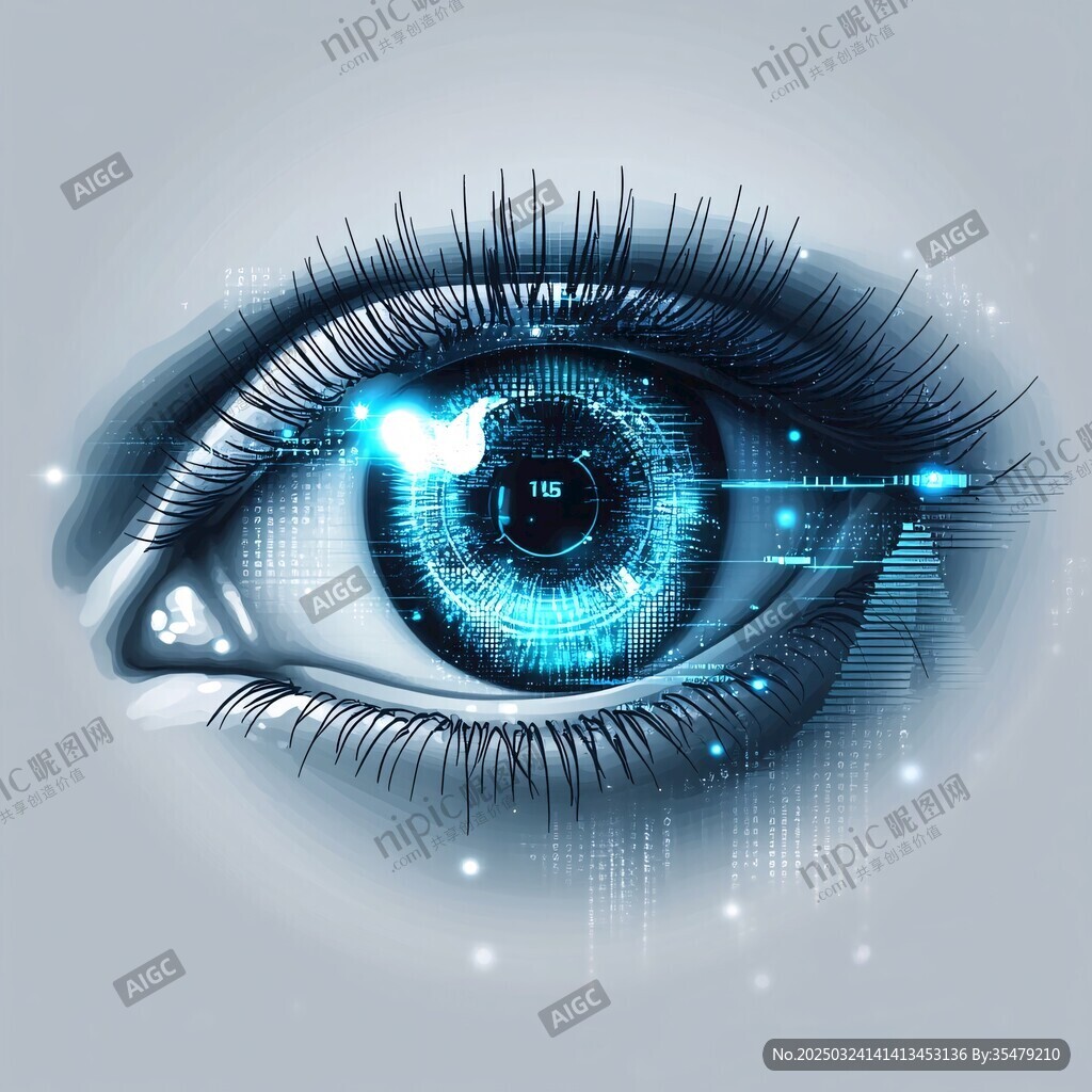 科技感眼眸 未來視覺概念