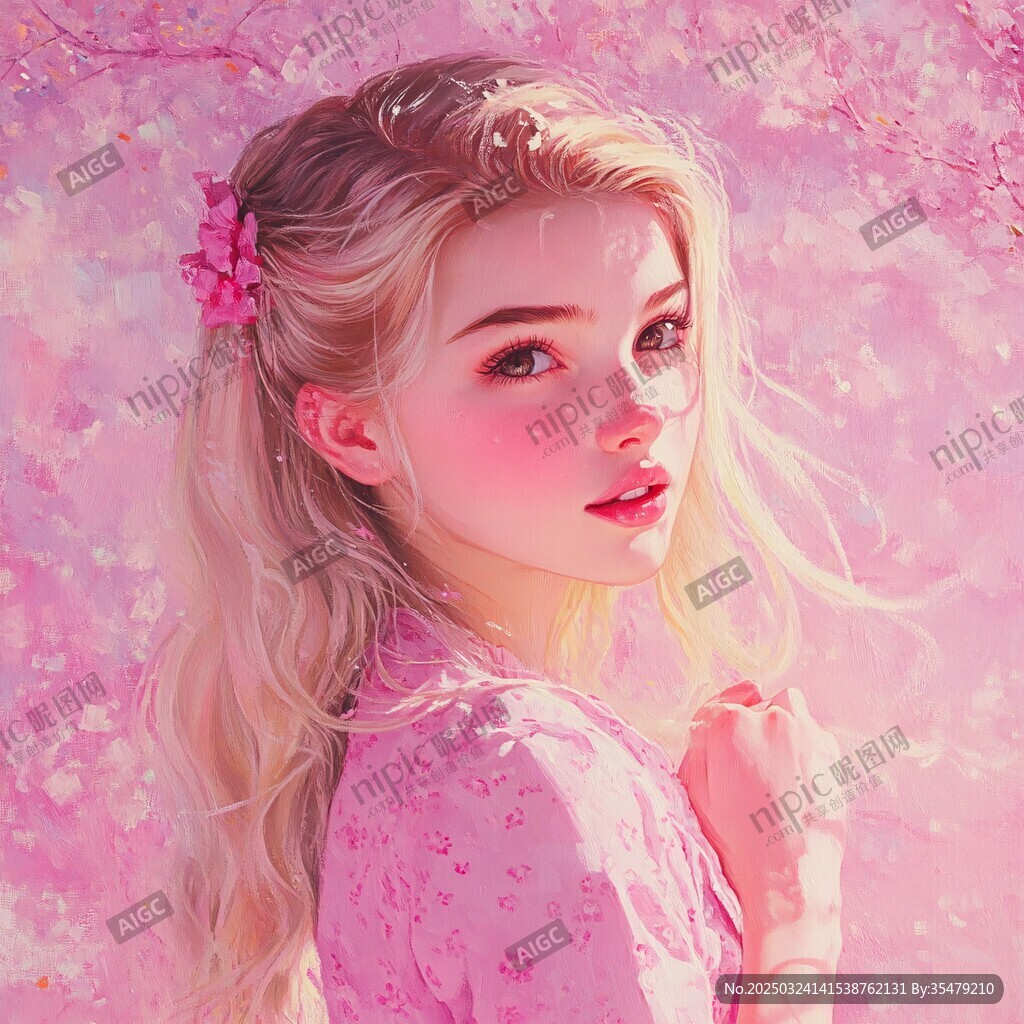 春日粉系少女浪漫寫真