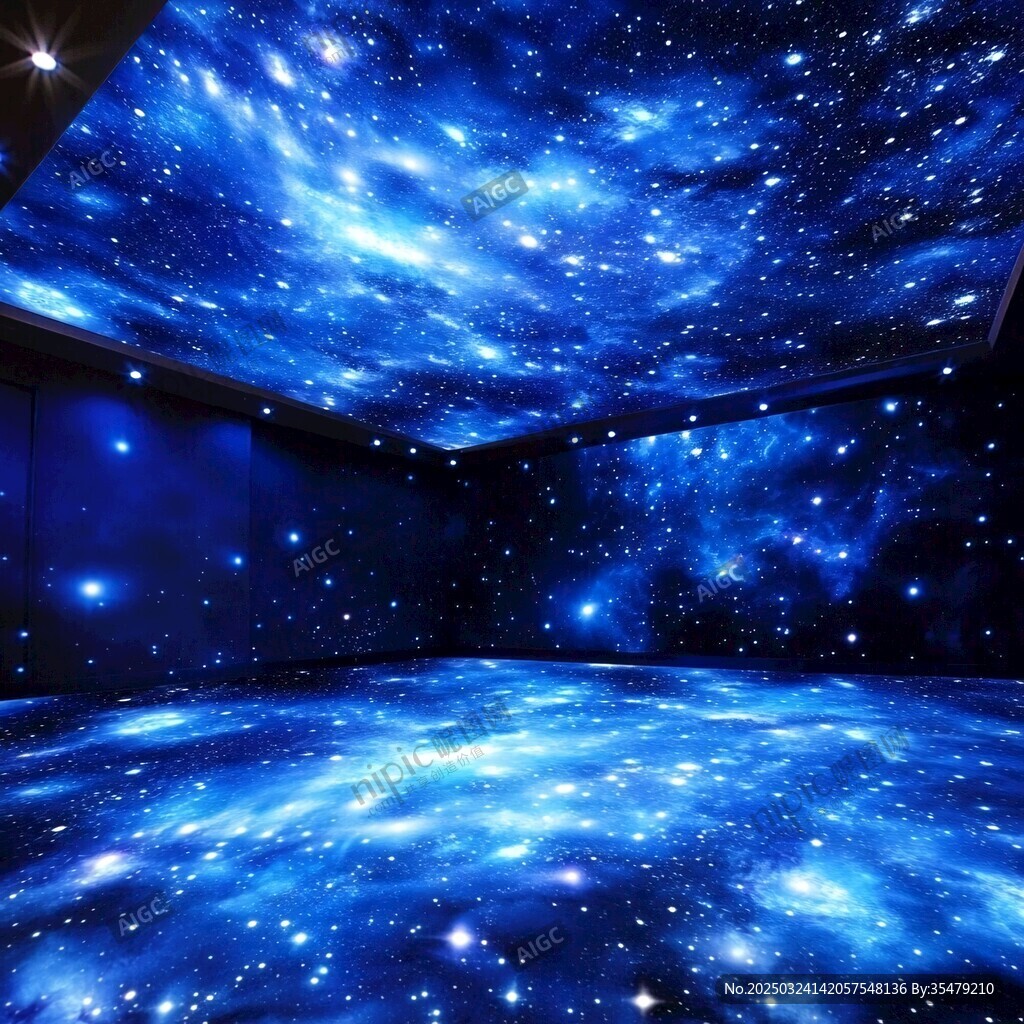 夢幻星空主題室內(nèi)空間