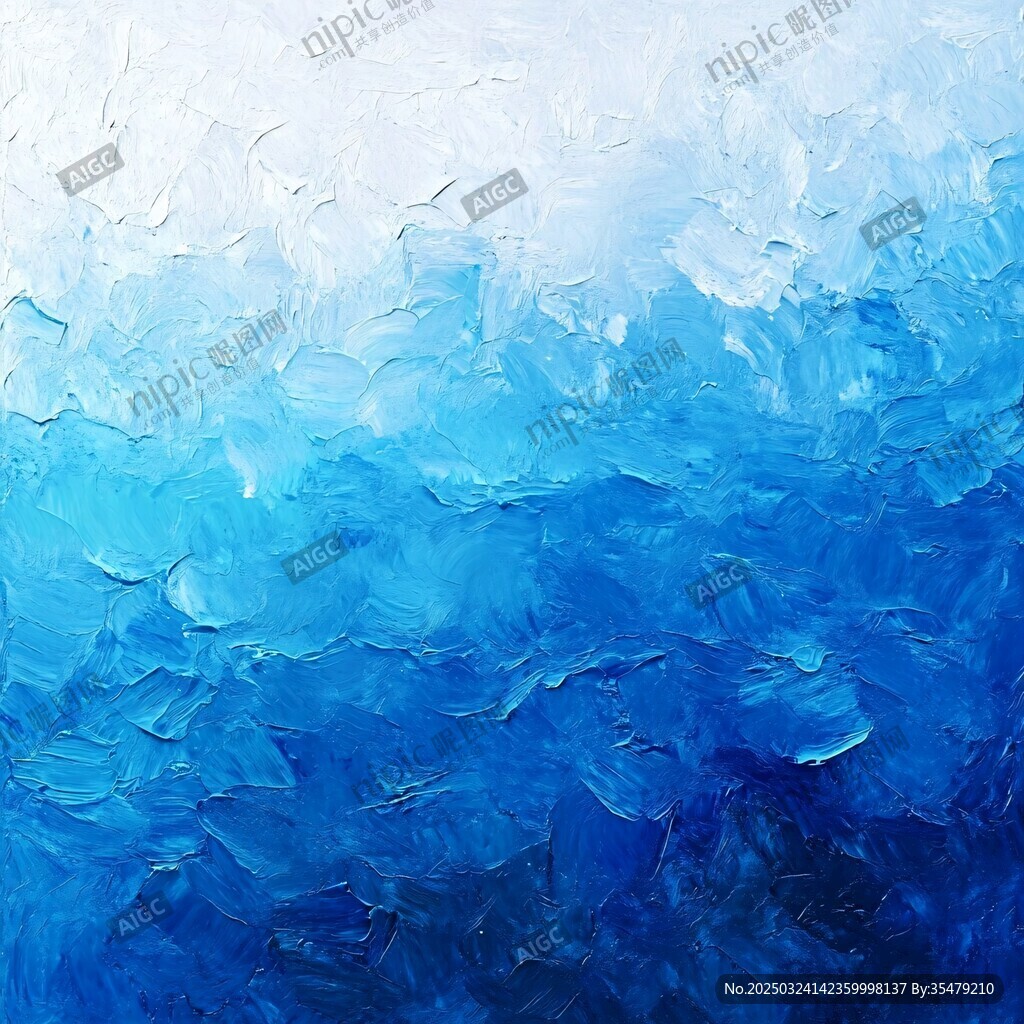 藍(lán)白漸變油畫質(zhì)感背景圖