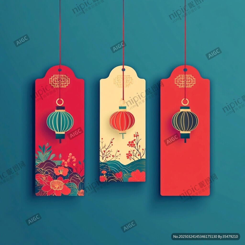 中式燈籠書簽設(shè)計(jì)圖