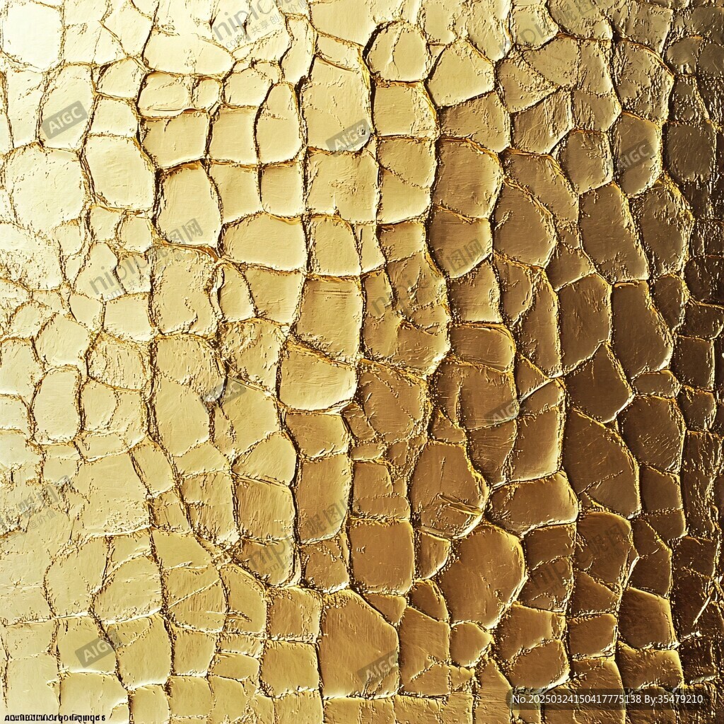 金色裂紋紋理背景圖案