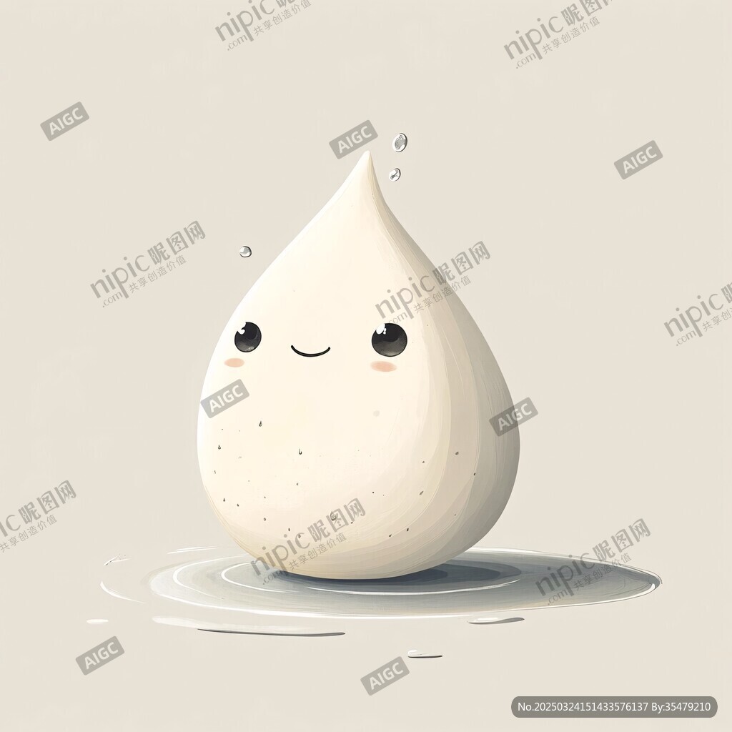 可愛水滴萌趣形象