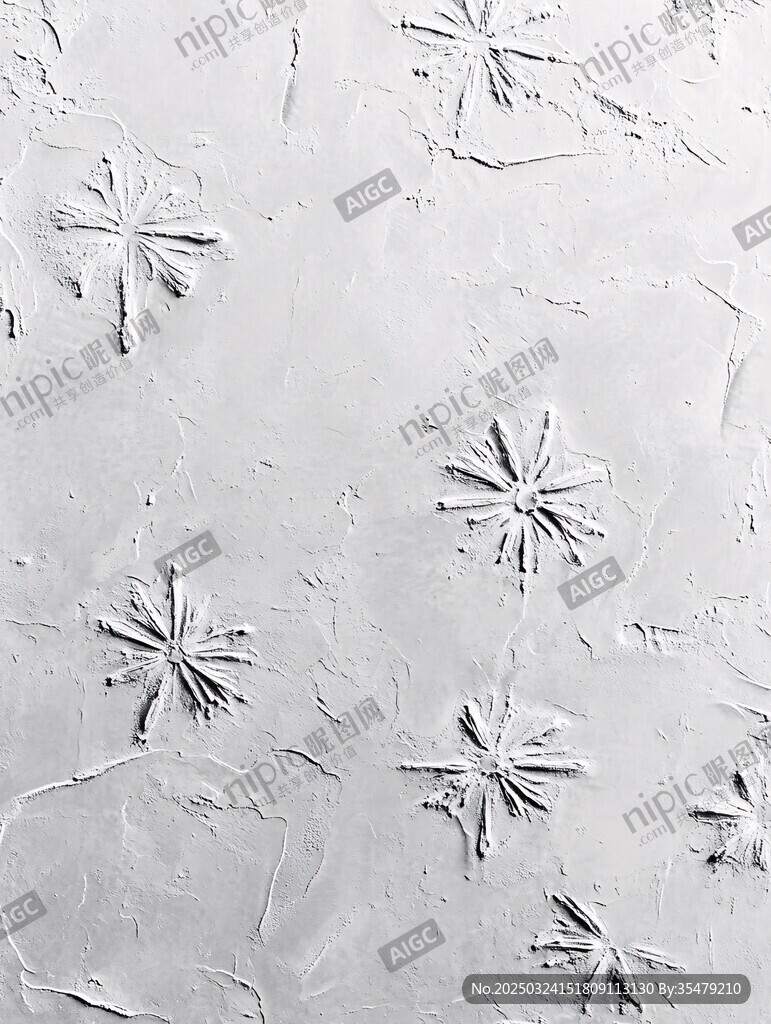 雪花紋理墻面裝飾圖案