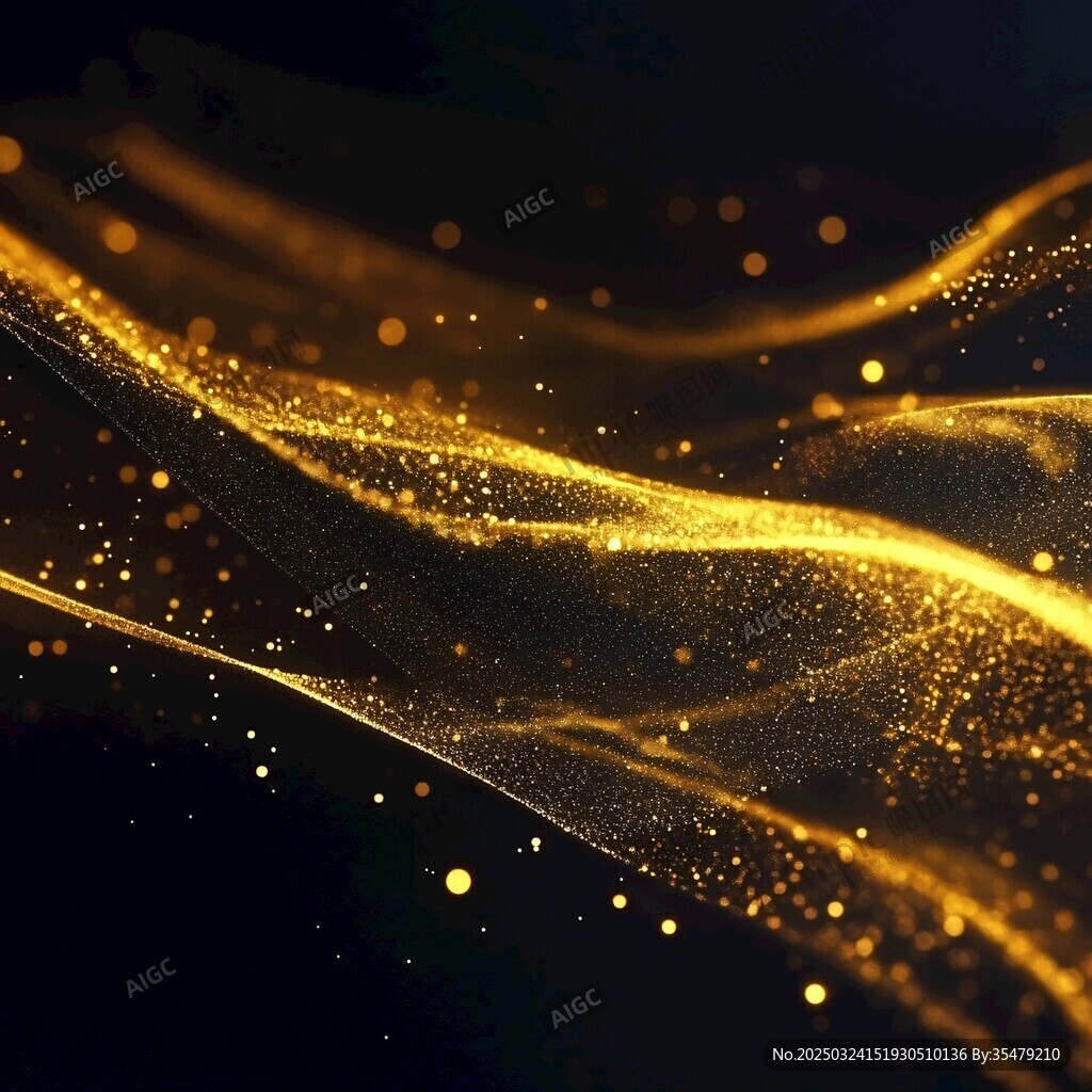 金色流光背景紋理特效圖