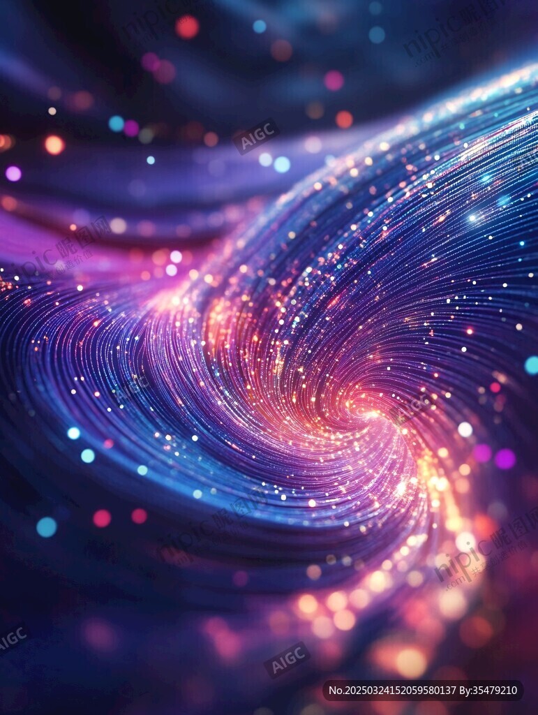 夢(mèng)幻炫彩的宇宙能量漩渦
