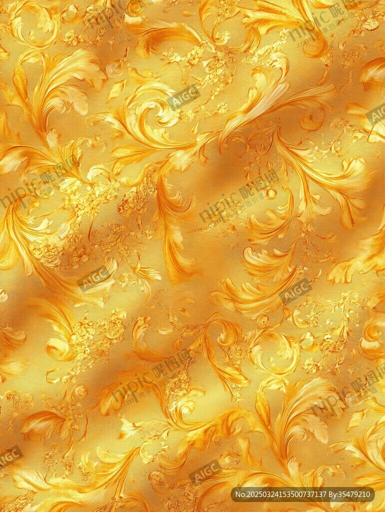 金色華麗花紋背景圖案