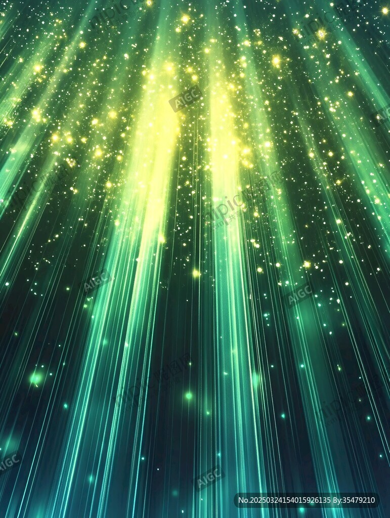 夢幻光芒星空背景特效