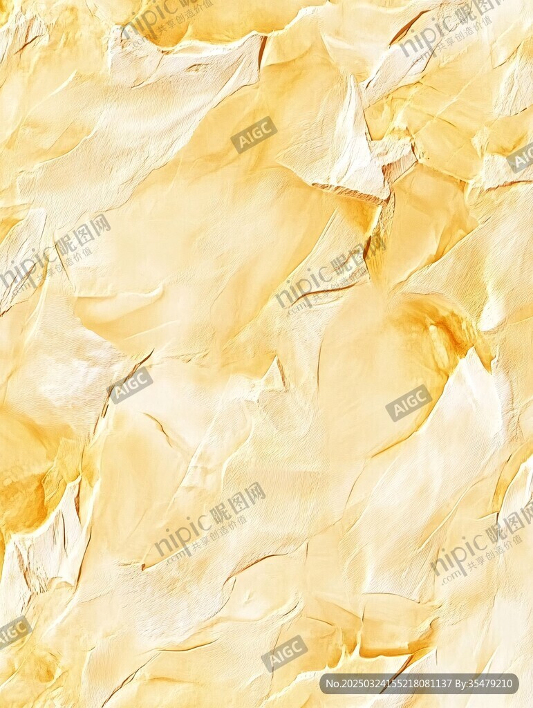 金黃褶皺紋理背景圖案