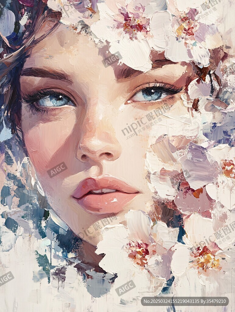 花飾少女的夢幻容顏