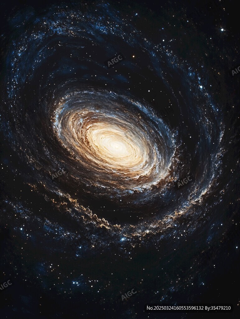 夢幻螺旋星系太空美景