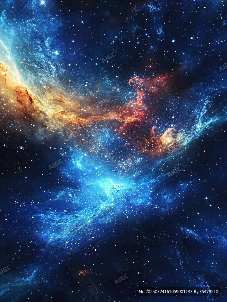 夢幻璀璨的宇宙星云景觀