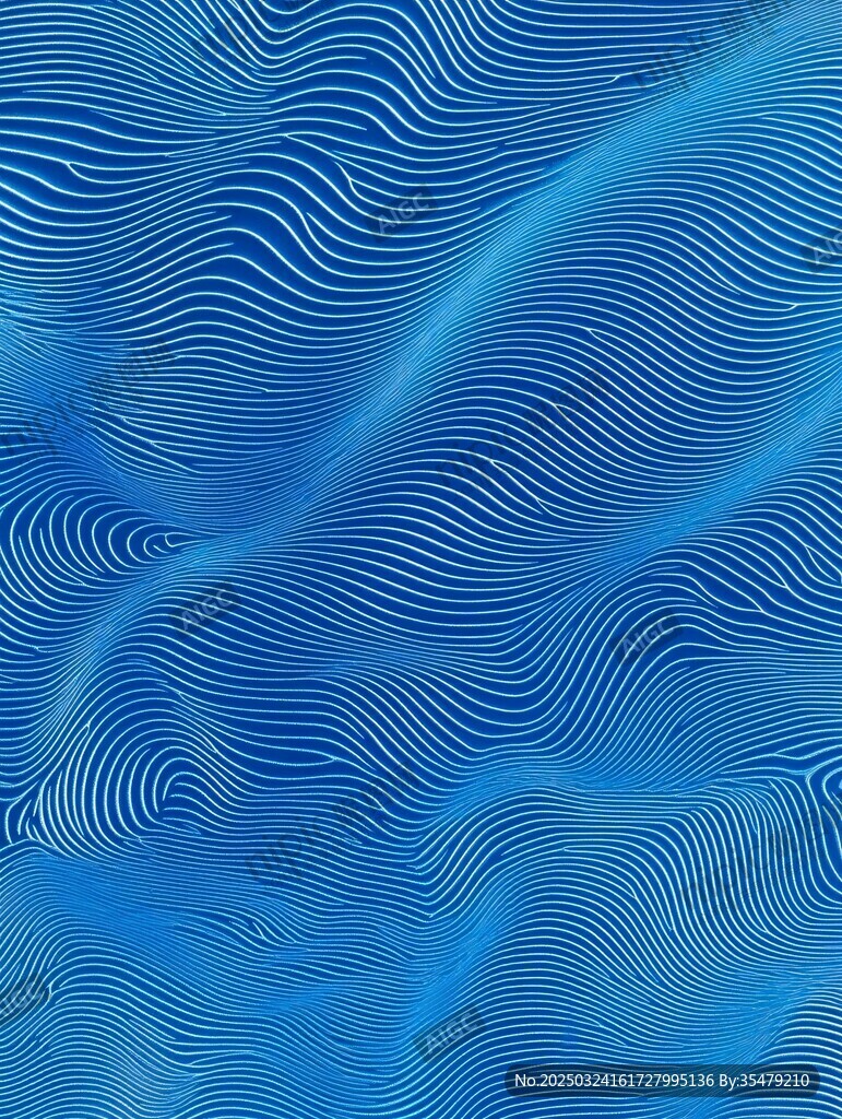 藍色波浪紋理抽象背景圖