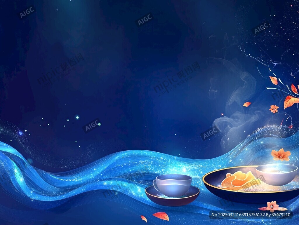 夢(mèng)幻中秋月夜茶點(diǎn)場(chǎng)景