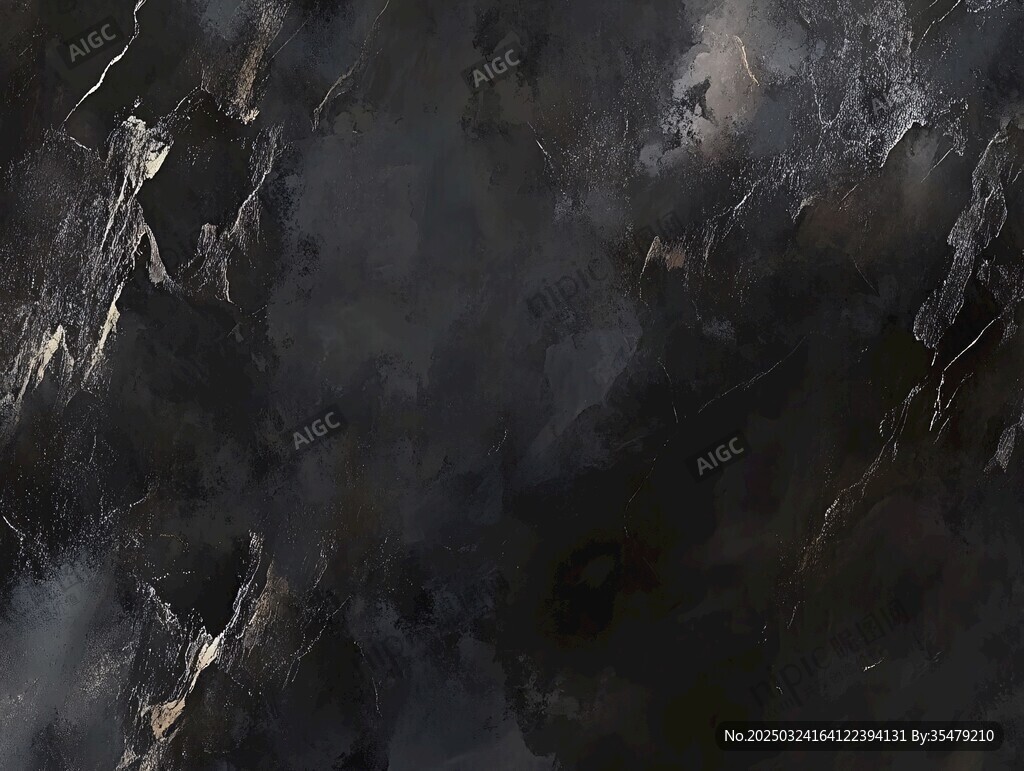 深邃黑灰大理石紋理背景