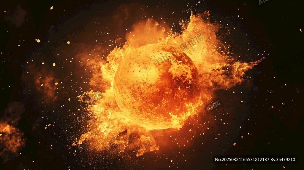 熾熱太陽(yáng)爆發(fā)絢麗能量