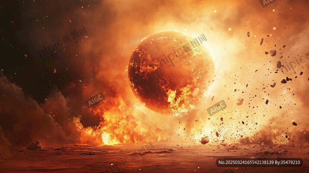 星球爆炸的震撼瞬間