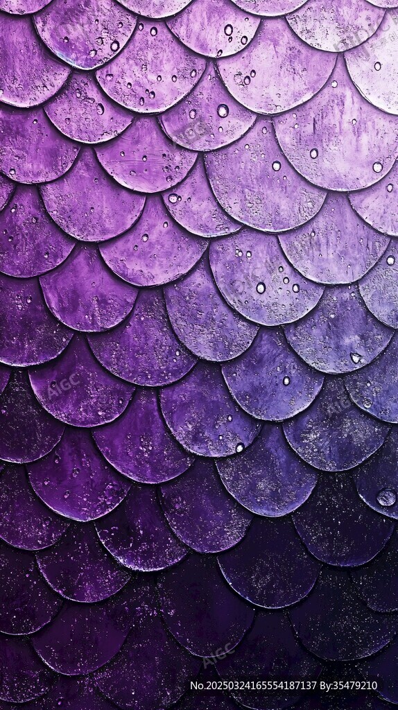 紫色魚鱗紋理背景圖案