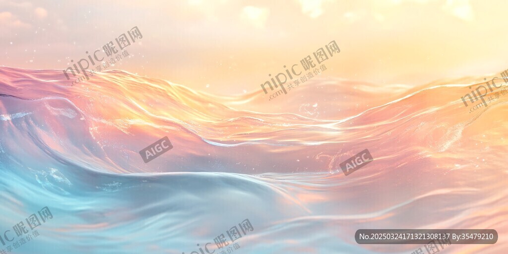 夢幻海浪 絢爛光影之景