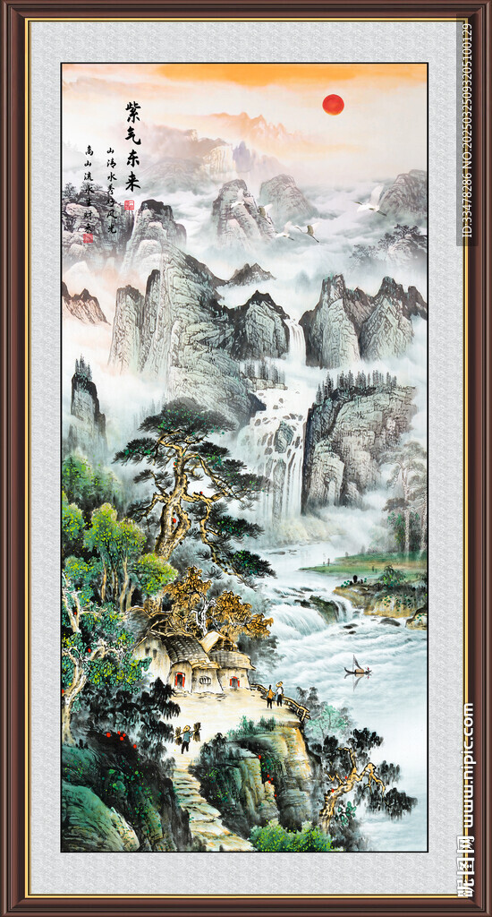 豎幅山水畫