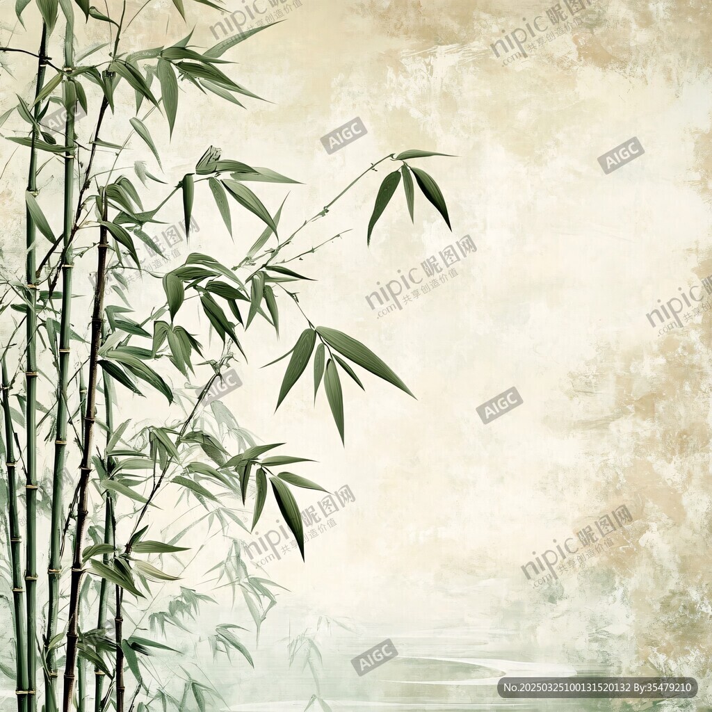 水墨翠竹圖