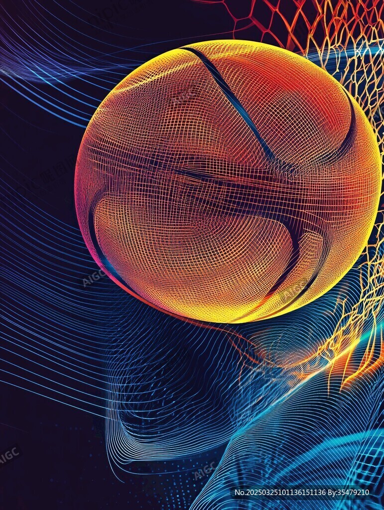 炫彩动感篮球艺术图像 炫彩动感篮球艺术图像