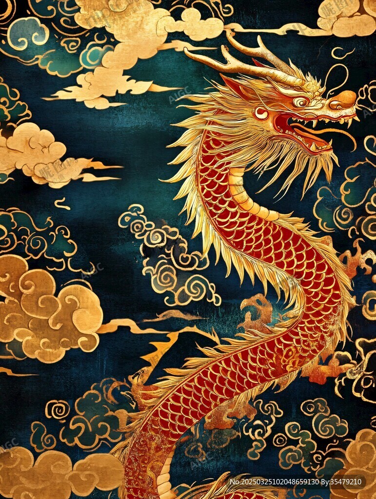 金龍騰云圖