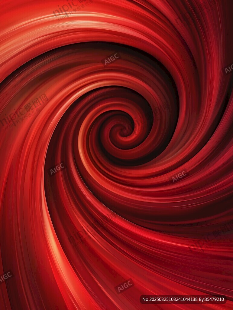紅色動(dòng)感螺旋抽象背景圖
