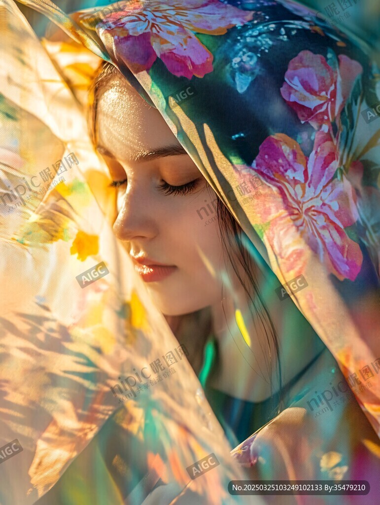 花巾覆面的夢幻少女
