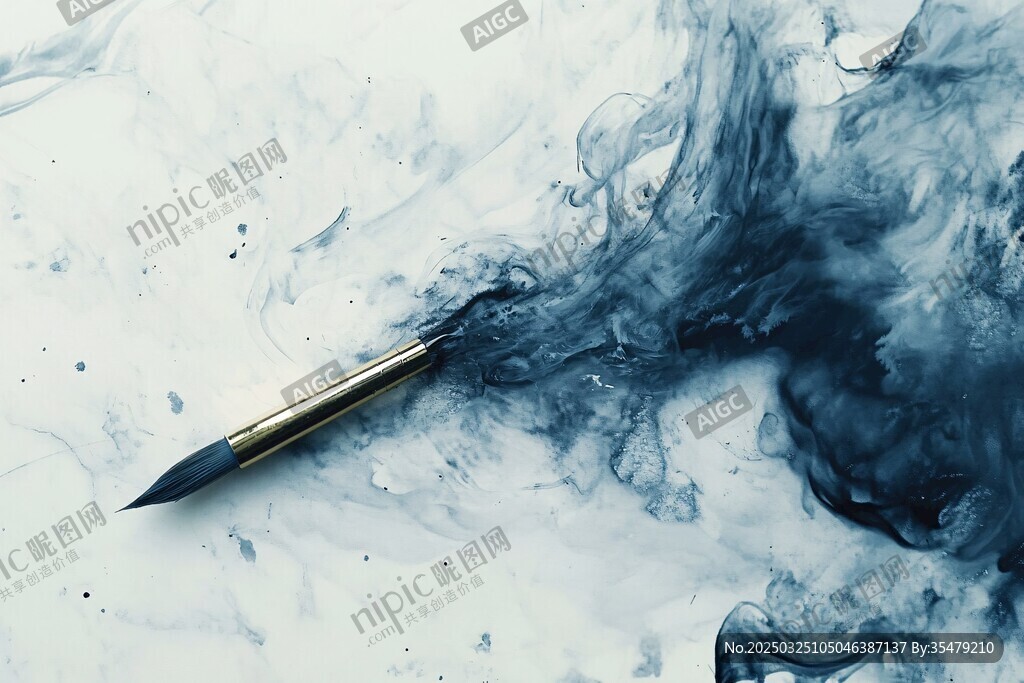 水墨畫(huà)筆與氤氳墨韻之美