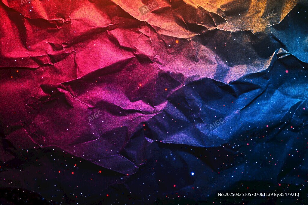 褶皺星空 夢(mèng)幻色彩紋理背景