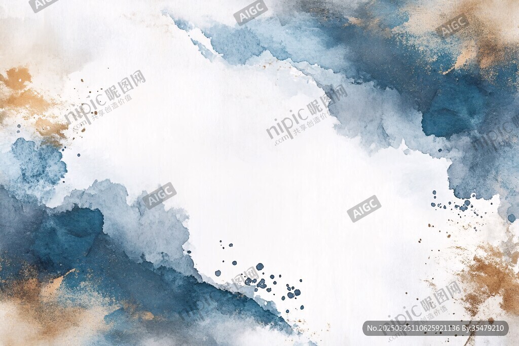 水彩暈染抽象背景紋理圖