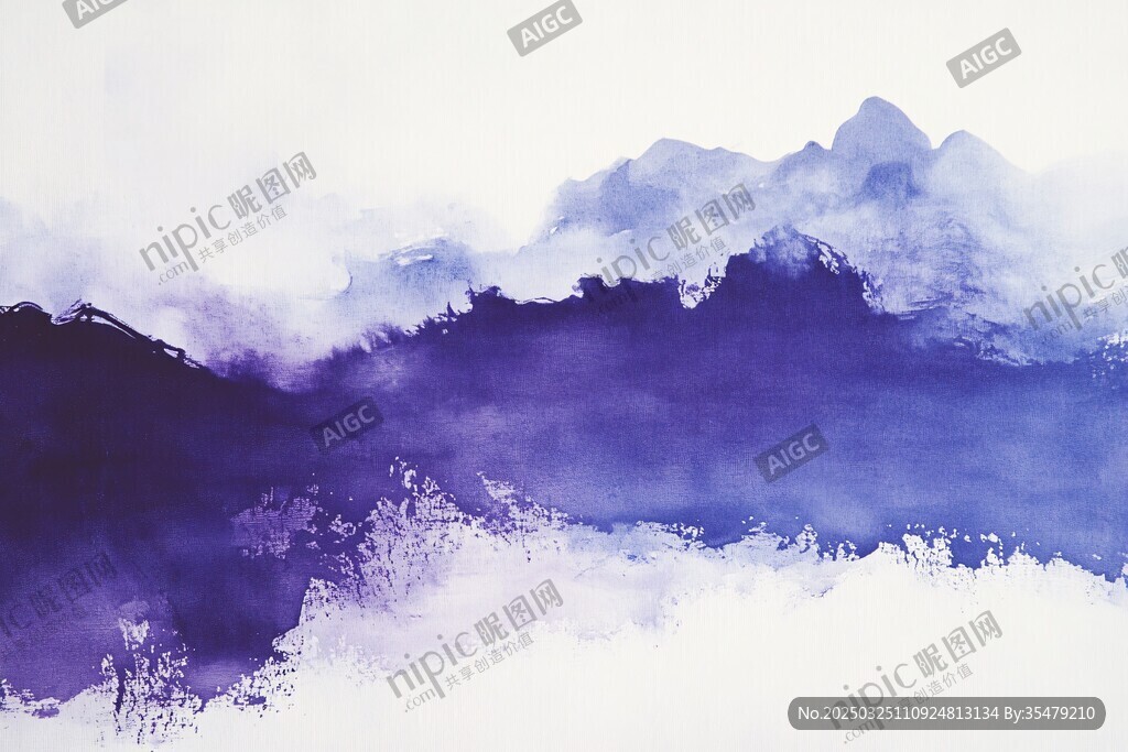 水墨山水意境圖
