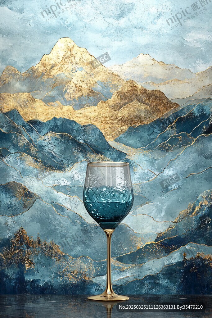 杯中山水 夢幻藝術景致