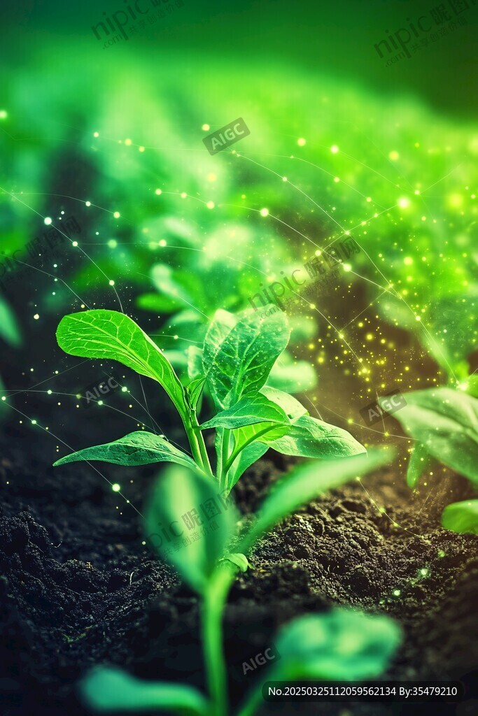 夢幻綠意 新生植物的奇妙景象