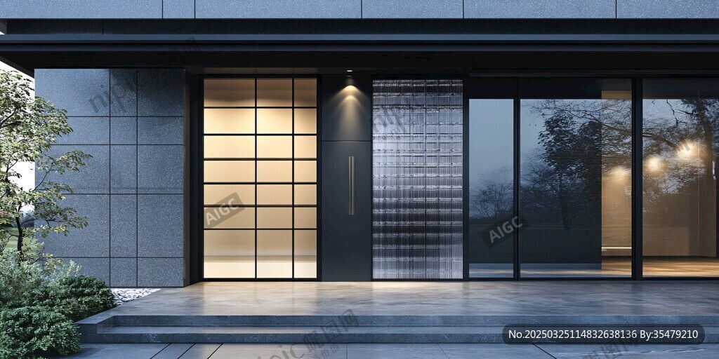 現代簡約風入戶門設計