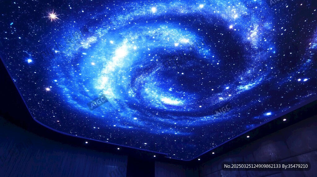 夢幻藍(lán)色星空天花板