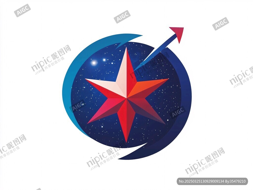 星箭啟航圖標(biāo)設(shè)計