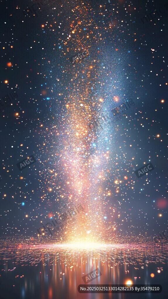 夢(mèng)幻星芒綻放絢麗宇宙景
