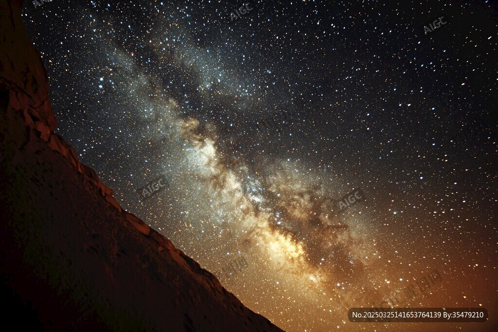 璀璨星空下的壯麗銀河
