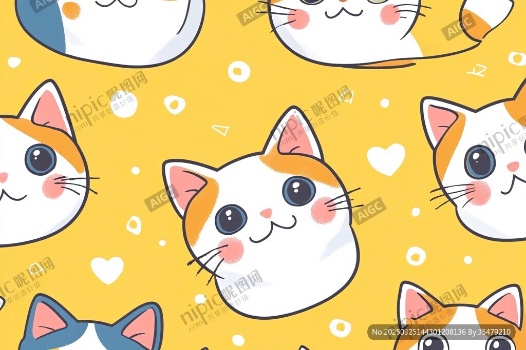 可愛貓咪圖案 溫馨萌趣風(fēng)