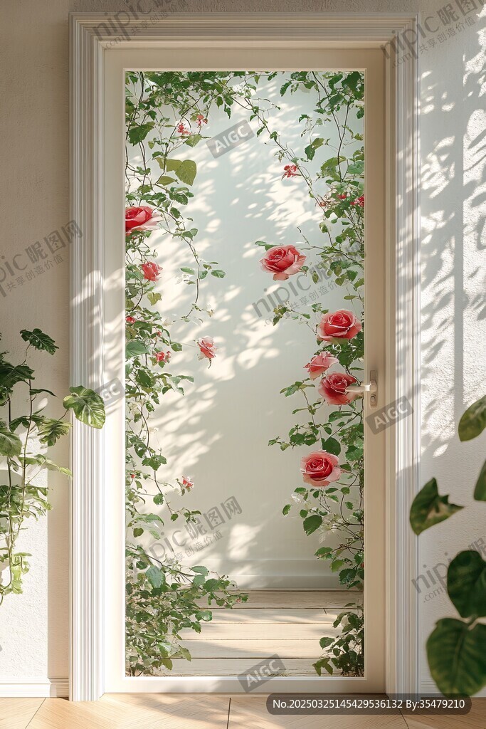 薔薇藤蔓裝飾門