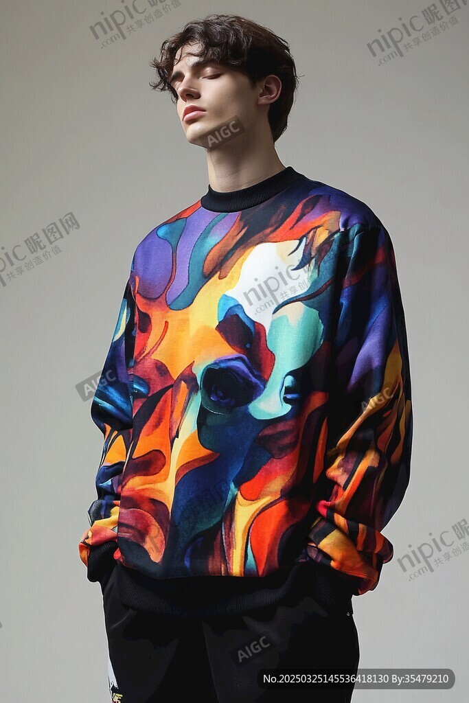 個性多彩男士衛(wèi)衣穿搭展示