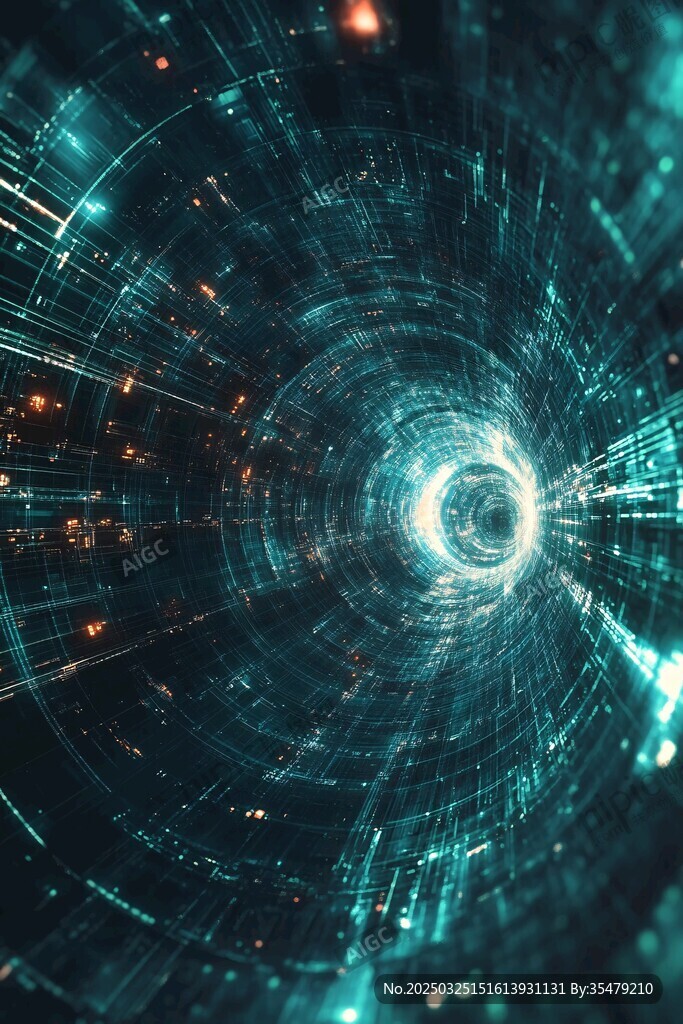科技時空隧道奇幻景象
