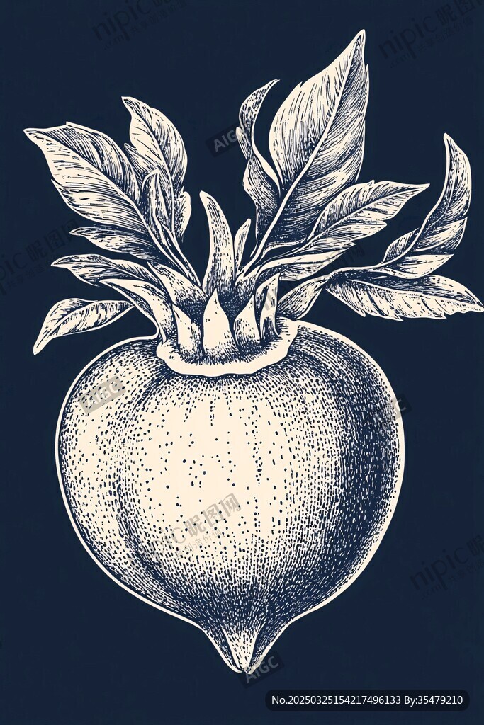 手繪蘿卜插畫圖